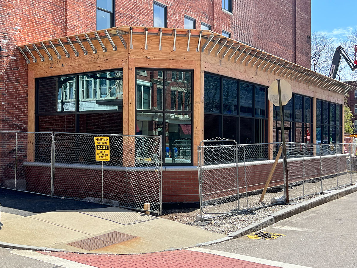 Construction photo of restaurant